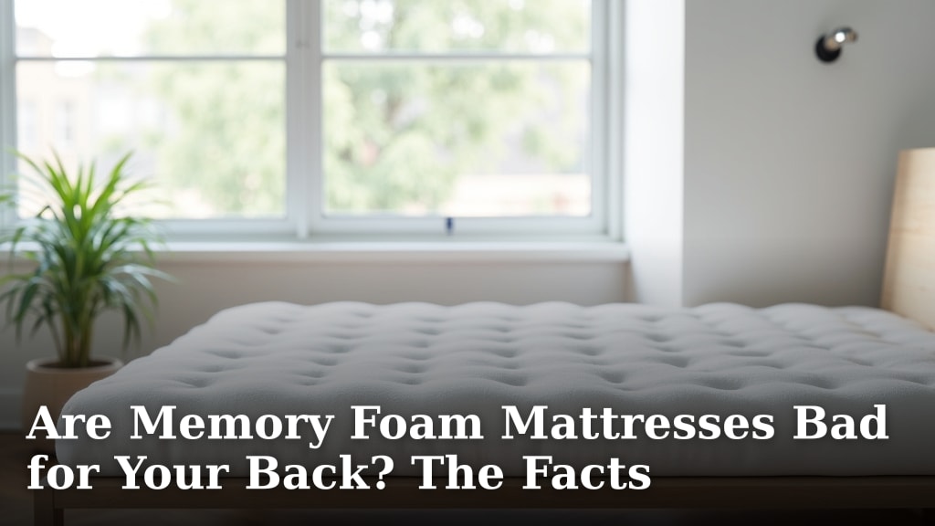 Are Memory Foam Mattresses Bad for Your Back? The Facts