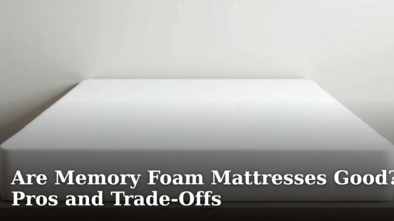 Are Memory Foam Mattresses Good? Pros and Trade-Offs