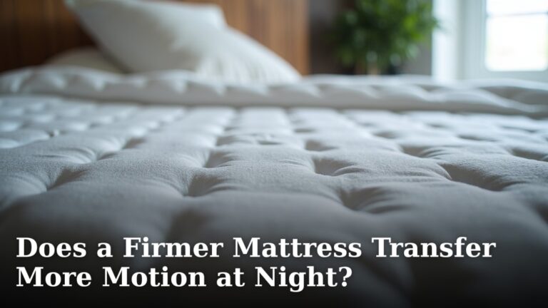 Does a Firmer Mattress Transfer More Motion at Night?