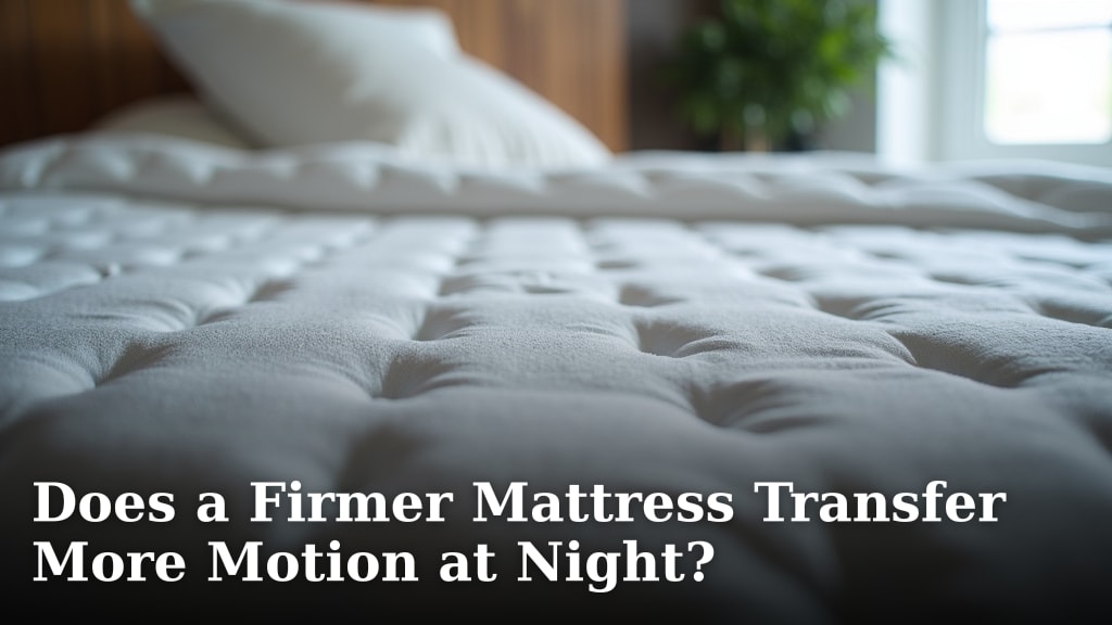 Does a Firmer Mattress Transfer More Motion at Night?