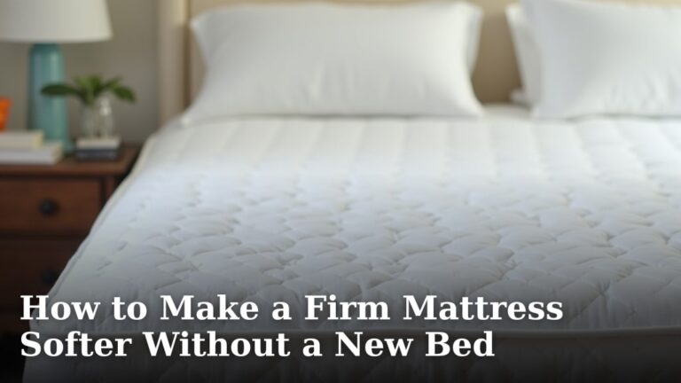 How to Make a Firm Mattress Softer Without a New Bed