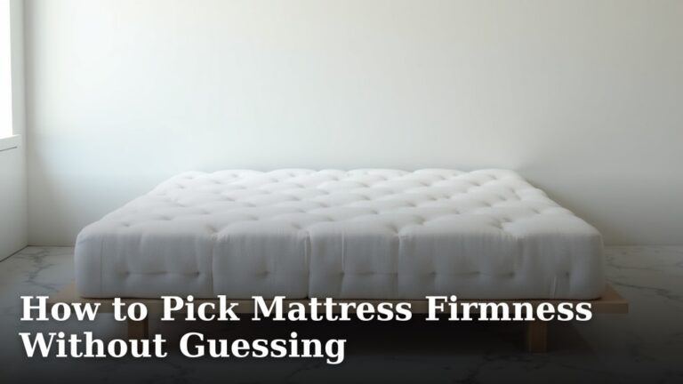 How to Pick Mattress Firmness Without Guessing