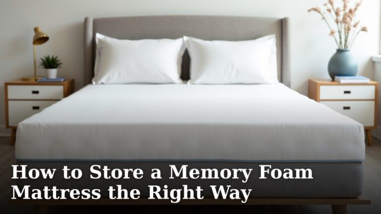 How to Store a Memory Foam Mattress the Right Way