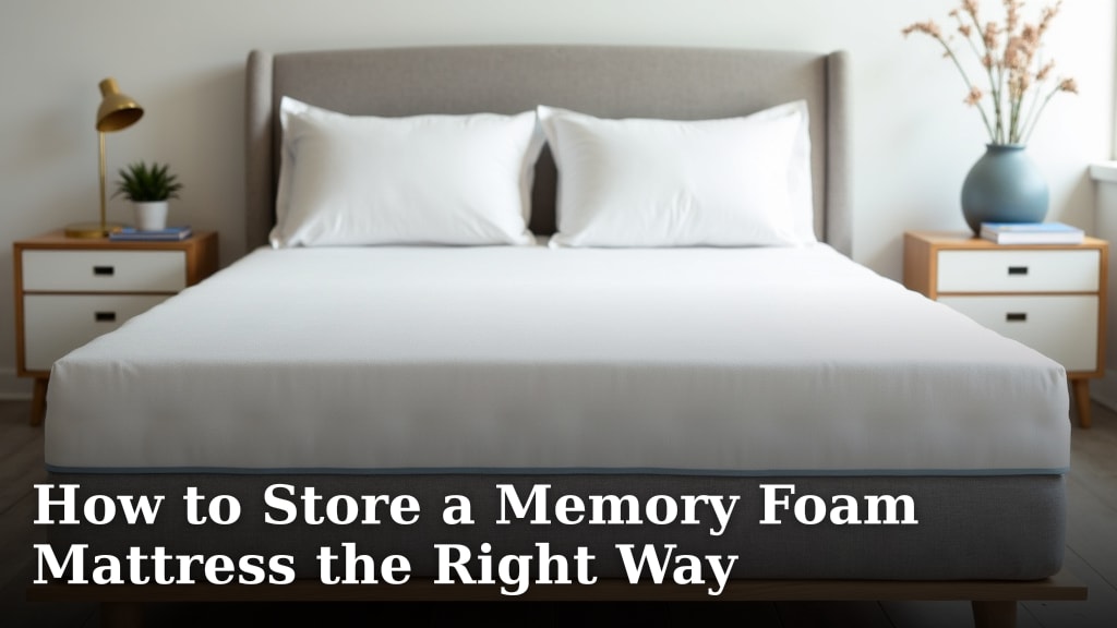 How to Store a Memory Foam Mattress the Right Way