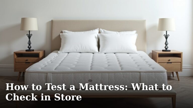How to Test a Mattress: What to Check in Store
