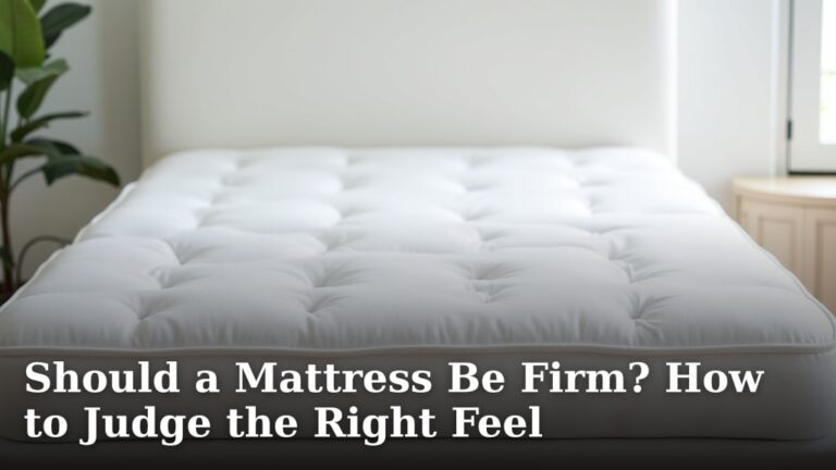 Should a Mattress Be Firm? How to Judge the Right Feel