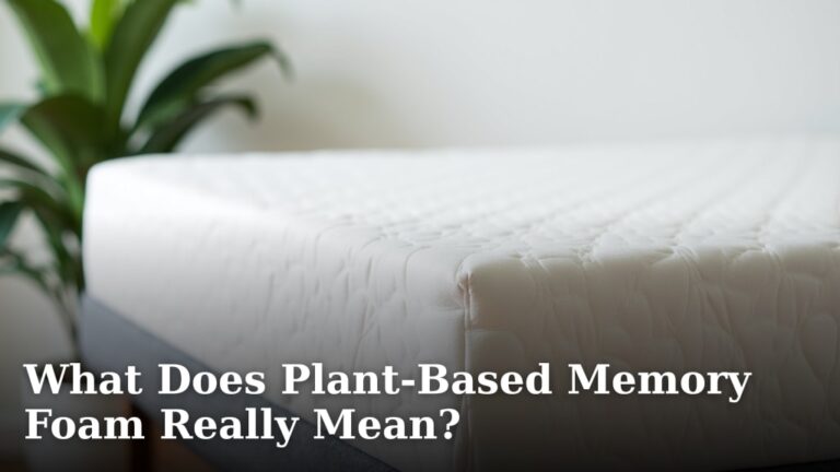 What Does Plant-Based Memory Foam Really Mean?