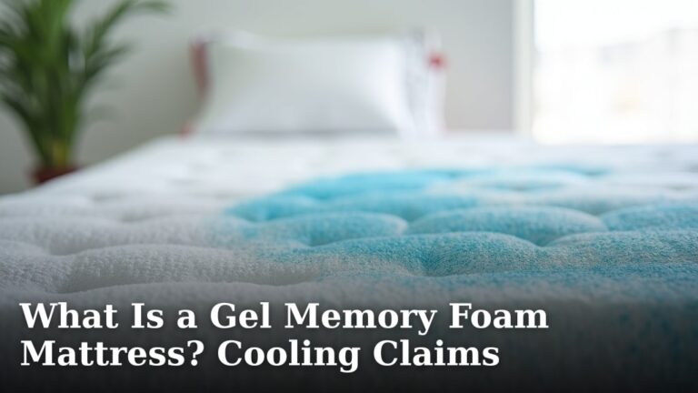 What Is a Gel Memory Foam Mattress? Cooling Claims