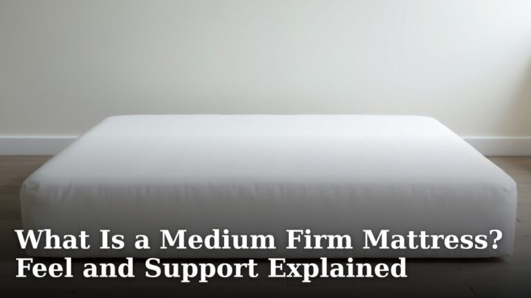 What Is a Medium Firm Mattress? Feel and Support Explained