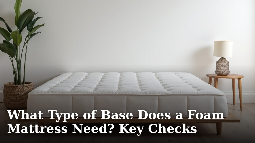 What Type of Base Does a Foam Mattress Need? Key Checks