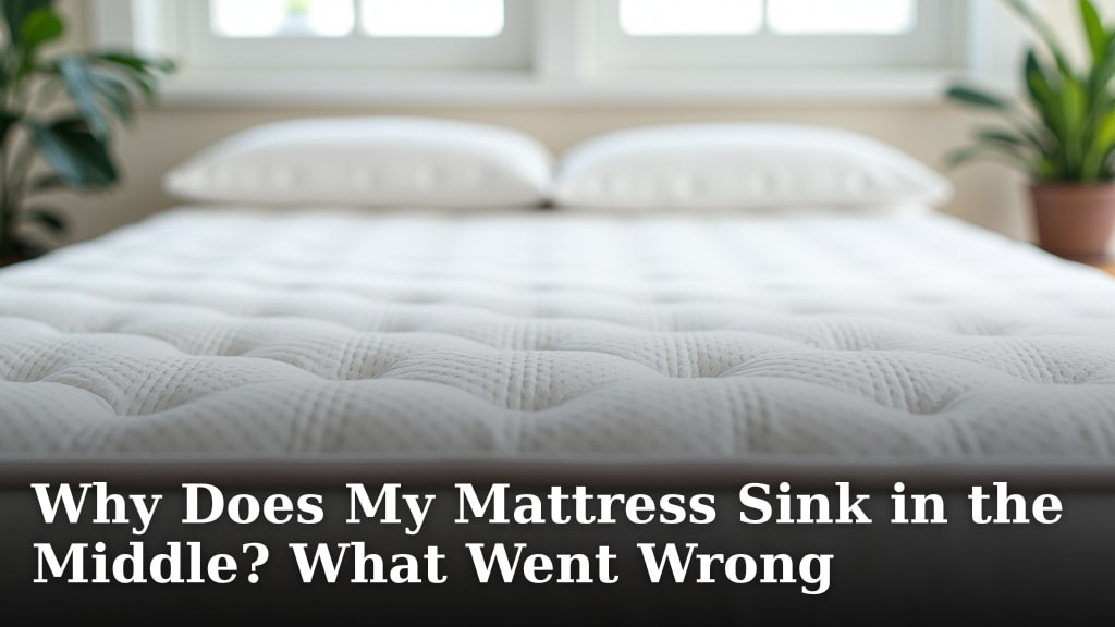 Why Does My Mattress Sink in the Middle? What Went Wrong